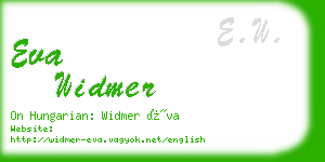 eva widmer business card